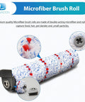Microfiber brush roller for Three Pack Replacement Brush Rollers And Six Pack Pre Filter Foam For iFloor Complete Wet Dry Vacuum Cleaner