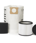 Filters and accessories for 12 Gallon Stainless Steel Wet Dry Vacuum With 5.5 Peak HP Power For Garage, Workshop And Basement Cleanup