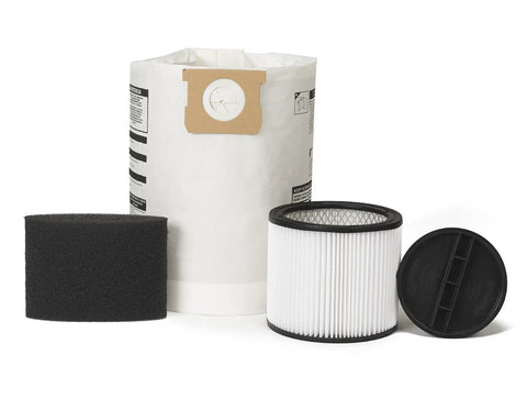 Filters and accessories for 12 Gallon Stainless Steel Wet Dry Vacuum With 5.5 Peak HP Power For Garage, Workshop And Basement Cleanup
