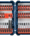 44 Piece Impact Tough Screwdriver Bit Set in Custom Case System with Xtended Torsion Zone for 10X Longer Bit Life, open case