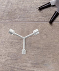 Heavy Duty Y Shape Three Prong Socket Wrench For Pool Table Rail Fix And Felt Cloth Swap on wooden surface