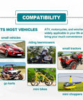 Compatibility chart for Full Throttle 3/4 Inch Go Kart Clutch Bolt Kit, including vehicles like go karts and mini bikes.