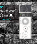 Solar Powered Wireless Doorbell Intercom All In One Kit With Waterproof Build Real Time Two Way Talk 1 Transmitter