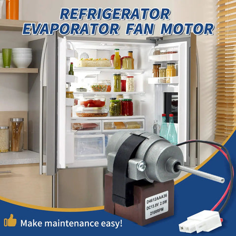 Refrigerator Evaporator Fan Motor Replacement For Kenmore D4612AAA36 Plug And Play Direct Fit Part 3015924900 DC 13V shown
