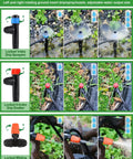 207Ft Automatic Drip Irrigation Kit With Water Timer For Greenhouse And Garden featuring three types of adjustable sprayers