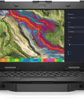 Intel Core I7-1185G7 Refurbished 13.3 Inch Latitude Rugged Laptop showcasing heatmap on FHD touch display.