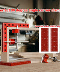 Four Piece Aluminum Corner Clamps Set With Box Five Point Five Inch 90 Degree Right Angle Clamp for woodworking frames