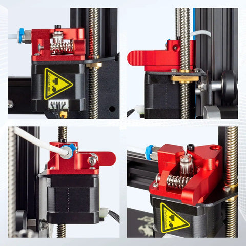 Dual Gear Extruder Upgrade Kit For Creality Ender 3 V2 Pro Neo And CR 10 Series With Metal Drive Gear And Dual Washer Idler