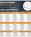 Model reference chart for Oven Bake Element WB44X5082 Fits GE Hotpoint Kenmore Ranges Easy Install 250 And 208 Volt 2700 And 1869 Watt.