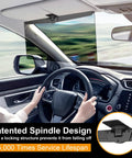 Polarized Sun Visor Extender For Cars With UV400 Blocker And Adjustable Clip On Design Universal Car Visor Extension installed