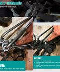 Mechanic installing Hard Line Rack And Pinion Transfer Lines Replacement For 2008 2014 Silverado Tahoe Suburban Avalanche 2008 2014 GMC