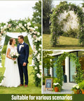 Decorated versatile garden pergola arch with two size setup at a wedding and garden venue