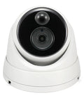 Indoor outdoor wired CCTV dome from 4K UHD PoE Security Camera System With NVR Kit For Home Or Business, metal housing, 8MP clarity