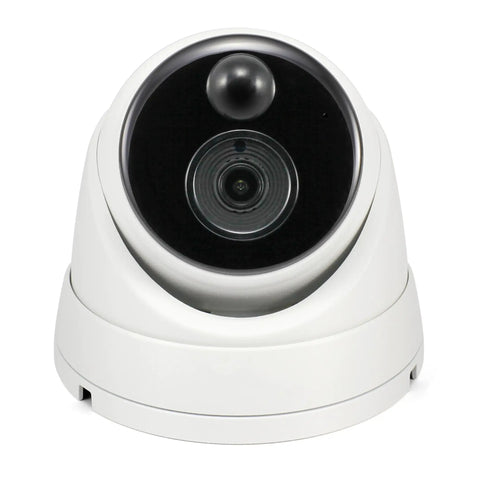 Front view of the 4K Ultra HD Indoor Outdoor Surveillance Camera With Night Vision Thermal Heat Sensing And Motion Detection
