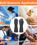 Kick Some Serious Grime With These Xl 14 Inch Latex Chemical Resistant Gloves Heavy Duty Rubber Kitchen Gear waterproof use in kitchen, lab, and industry.