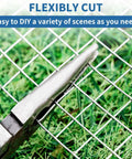 Heavy Duty Hardware Cloth 1/4 Inch, 24 By 50 Feet, Hot Dip Galvanized After Welding, Rustproof Welded Wire Mesh for Garden, Poultry, Fencing, and Other Outdoor DIY Projects cut with pliers
