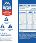 Nutrition facts and ingredients for Fettuccine Alfredo With Chicken Freeze Dried Camping Meal For Outdoors Creamy Comfort Food
