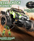 All Terrain RC Car For Adults And Boys The Beast 1:18 Scale 4WD Off Road Remote Control Truck with metal shock absorber features