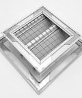 12x12 Inch Aluminum Exterior Gable Louver Vent for Walls and Crawlspace, weatherproof air grille with screen mesh, white finish
