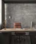 24 By 354 Inch 3D Wide Concrete Wallpaper Peel And Stick Self Adhesive Vinyl Wrap In Light Grey Cement Texture for office walls.