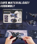 Manta Ray 3D Metal Puzzle Kit For Adults, Dope Mechanical Model With Planetary Gear System pieces and packaging displayed.