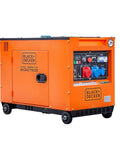 Heavy Duty Diesel Portable Generator Delivers Solid 6500 Watts Peak Output For Reliable Home Backup Camping RV Road Trips And Job Sites Go Hard No Sweat, compact orange model.