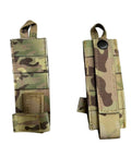 Rock Solid Tactical Antenna Relocation Kit For Better Signal Plus Mobility With Chest Rig And Backpack Setup In Durable Multicam Finish Featuring 32 Inch Weather Resistant Cable Perfect For Military Grunts And Outdoor Adventures, multicam pouch front and back