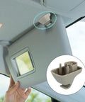 Installed Gray Sun Visor Retainer Clip For Ram 1500 2500 3500 4500 5500 1HS09BD1AA 2 Pack Fits Dodge Ram Models 2009 To 2019