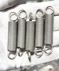 Heavy Duty Stainless Steel Tension Springs With Hooks 10 Piece Pack 10MM By 1.5MM Wire Size 45MM Length in hand