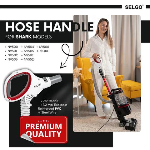 Upgraded Replacement Hose Handle for Rotator Professional Lift Away Vacuum Series NV500 NV501 NV502 NV503 NV504 NV505 NV510 NV552 UV560