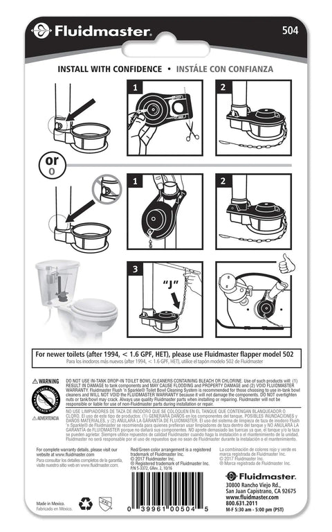 Installation instructions for Universal 2 Inch Toilet Flapper With Chlorine Resistant Material Microban Protection And Long Lasting Flexible Frame Red Fits Most Toilets And American Standard Actuators Strong Metal Chain Included.
