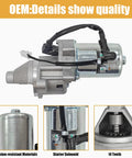 12V CCW Starter Motor with 2 wire plug for Predator 7000 8750W Generac GP6500 GP7500 GP8000E Westinghouse WGen6000 WGen7500 WGen9500