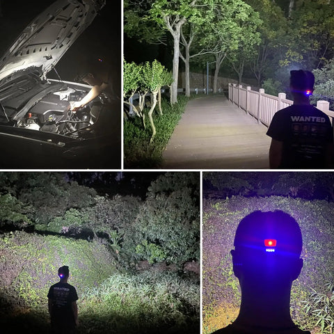 Kickass Rechargeable LED Headlamp Featuring Rock Solid COB Floodlight Plus Adjustable Red Light Mode Delivering A Genuine 2000 Lumens Of Bright Hands Free Illumination For Weekend Camping And Tough Backyard Projects