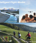 4K Camera Drone With 3 Axis Gimbal And GPS For Ultra Smooth Footage 90 Minute Flight Time 3280 Feet Control Range Auto Return Follow Me