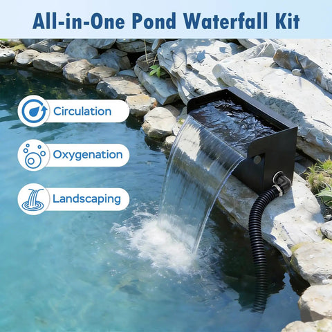 Pond Waterfall Spillway Kit With 8 Inch ✓