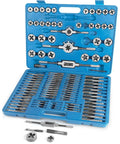 Heavy Duty Metric Tap and Die Set M2 to M18 With Case and Full Accessories, Pro Grade Cutting, 45 Steel Construction for Durability