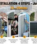 Step-by-step guide to installing Upgraded Condenser Fan Motor 1/4 HP 1100 RPM 208 230V CW CCW outdoors