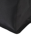 Close-up of the Rugged Camping Fuel Cylinder Carrier Bag For Gas Tanks And Gear, showing black Oxford cloth texture.