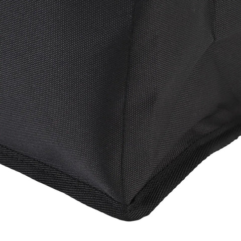 Close-up of the Rugged Camping Fuel Cylinder Carrier Bag For Gas Tanks And Gear, showing black Oxford cloth texture.
