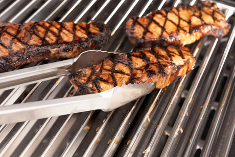 Stainless Steel V Shaped Grill Grid Replacement For Regal And Imperial Grills, 19.25 Inches By 6.21 Inches with grilled meats