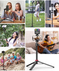 Get The Ultimate Extendable Phone Tripod That Works As Selfie Stick Vlog Stand Featuring Two In One Phone Clip And Full Three Sixty Ball Head Perfect For Iphone Sony And Dji Osmo Action Cameras Super Lightweight For Travel in use indoors and outdoors