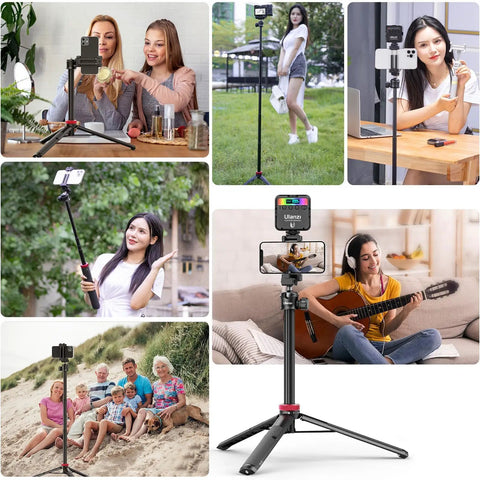 Get The Ultimate Extendable Phone Tripod That Works As Selfie Stick Vlog Stand Featuring Two In One Phone Clip And Full Three Sixty Ball Head Perfect For Iphone Sony And Dji Osmo Action Cameras Super Lightweight For Travel in use indoors and outdoors