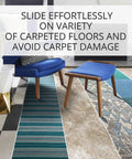 Chair Sliders 40 Pack 1 Inch Furniture Sliders For Carpet Floors Premium Floor Protectors And Moving Pads depicted with carpet.