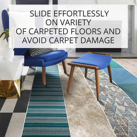 Chair Sliders 40 Pack 1 Inch Furniture Sliders For Carpet Floors Premium Floor Protectors And Moving Pads depicted with carpet.