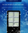 Built Different Solar Led Flood Light Featuring Dusk To Dawn Sensor And IP65 Weatherproof Housing in water, showcasing outdoor durability.