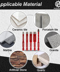 Built Tight Dry Diamond Drill Bit Set With Fast Lock Hex Shank And Carbide Pilot Bit for ceramic, porcelain, marble, granite, and quartz.