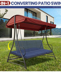 Cozy Up Your 3 Seat Outdoor Porch Swing Cushions Set With Waterproof Back Cushions And Anti Slip Liner 2 In 1 Cover for Patio