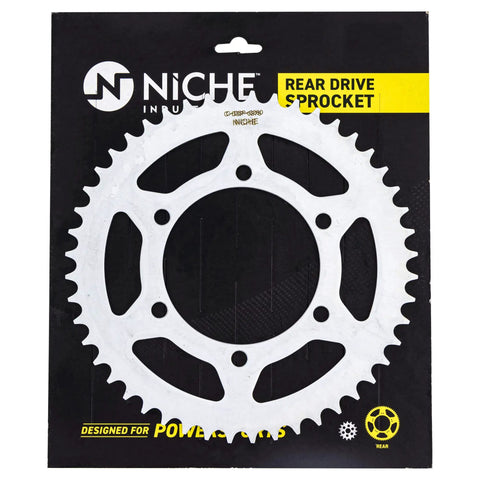 Drive Sprocket And Chain Kit For Yamaha YZF R6 And R6S, 16T Front 48T Rear, visible rear sprocket in packaging