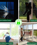2 Pack Adjustable Window And Sliding Door Security Bar For Inside Use No Drilling Installation Heavy Duty Steel With Anti Slip Rubber Tips Fits 17 To 50 Inches Ideal For Apartments Patios And Sliding Glass Doors installed in various scenarios including child safety and burglary prevention.