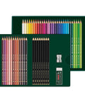 Polychromos Colored Pencils And Pitt Graphite Matte Gift Set 50 Piece Artist Pencils For Sketching And Drawing With Accessories